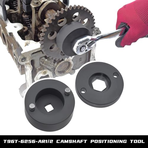 Image of Engine Timing Tool Kit Compatible with Ford 4.6L 5.4L 6.8L 2-Valve and 4-Valve Engine with Valve Spring Compressor Tool, 6 Pcs Camshaft Holding Tool, Crankshaft Camshaft Positioning Tool, 303-557 6477