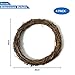 Worown 4 Pcs 12 Inch Natural Grapevine Wreaths, Vine Branch Wreath, Rattan Wreath for DIY Christmas Craft, Front Door Wall Hanging, Wedding and Party Decors