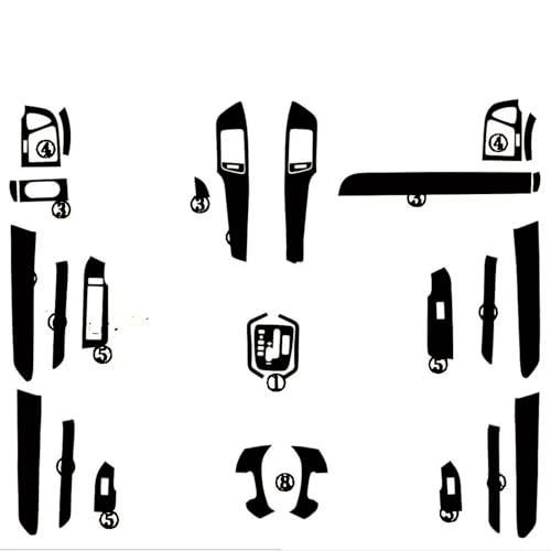 Autocollants de poignée de porte Chevrolet Captiva anti-rayures déco carbone 3D noir intérieur