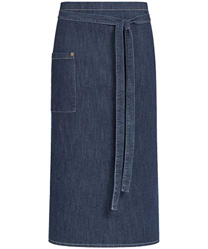 GREIFF Gastro Moda Service Bistroschürze 100x80 Jeansblau Denim Jeans Modell 4126