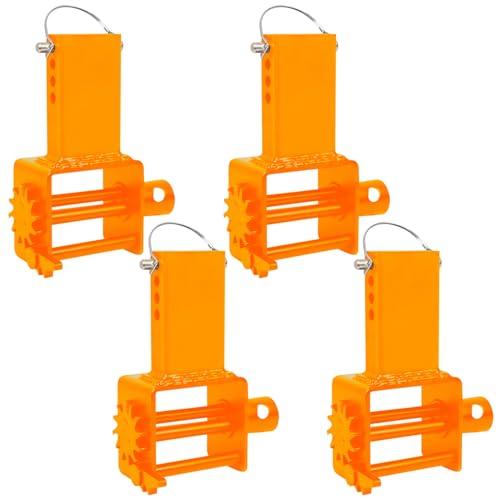 GarveeTech Trailer Stake Pocket Winch, Pack of 4 Heavy Duty Stake Pocket Winch 16200 LBS Capacity and 5400 LBS Load Limit for Flatbed Trailer Trucks Winches, Orange by GarveeTech - Used condition - US$88.24
