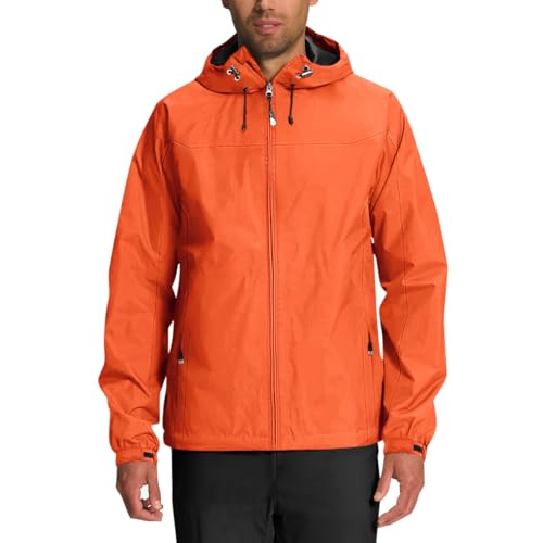Minetom Giacca Impermeabile Uomo Antivento Leggera Sportivo con Cappuccio E
