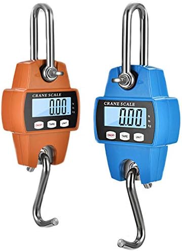 Hanging Weight Scale Industrial Heavy Duty for Farm, Hunting, Bow Draw Weight, Big Fish & Hoyer Lift with Accurate Sensor Digital, Professional (660LBS Blue)