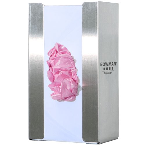 BOWMAN - Glove Box Dispenser - Single with Flexible Spring 5.60"W x 9.96"H x 3.80"D (4 Pack)