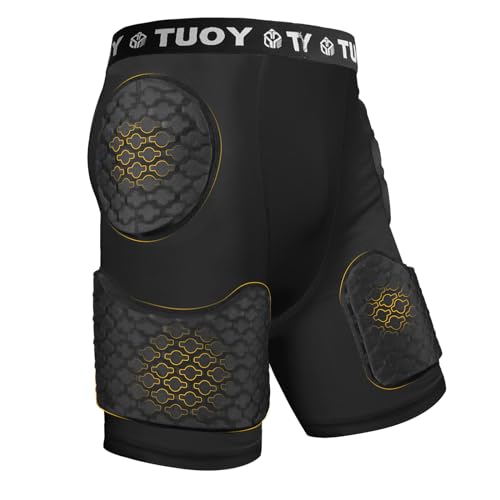 Mens Padded Football Girdle with Pads Hip Thigh Butt Tailbone Protector Pants Youth Adult Protective for Baseball2