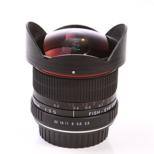 pro 8 mm 1: 3.5 Super Fisheye obiettivo con cinturino Paraluce per Nikon D300S D7100 D7000 D90 D5300 D5200 D5100 D3300 D3200 D3100 D5000 D1 D100 D2H D1H D1 X D70 D2 X D50 D70s D80 D200 D2 X s D2Hs D40 D40 X D300 D60 wide
