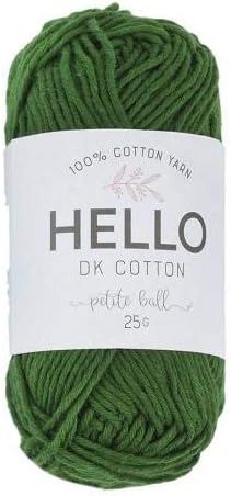 Hello Cotton Yarn, Dark Brown, 25g