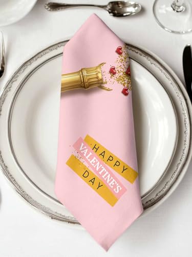 Set de 4 Servilletas de Tela Valentines Day 20x20 pulg miniatura 2
