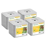 SOLSEL Leckstein Multi 40kg mit Kupfer | 4 x 10kg Mineralstoffquelle für Rinder Pferde Ziegen Wild | Spurenelemente für optimale Tiergesundheit