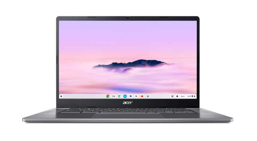 ACER Chromebook 515 CB515-2H-30U9, Ordinateur Portable 15,6'' Full HD IPS, PC Portable (Intel Core i3-1215U, RAM 8Go, 128Go UFS, Intel UHD Graphics, Chrome OS) Laptop Gris, Clavier AZERTY