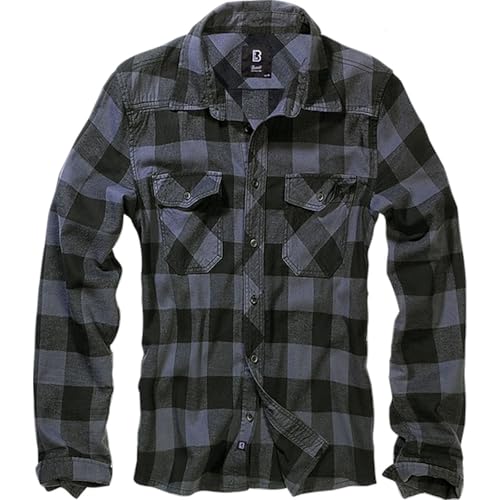 Men's Check Shirt Black/Grey4