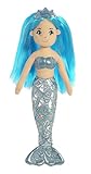 Aurora World Sea Sparkles Mermaid Plush, Sapphire, Small