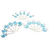 [Premium-Material] Diese Cupcake-Topper bestehen aus Bambusstock, Papier und doppelseitigem Klebeband, das umweltfreundlich, ungiftig, sicher und gesund zu verwenden ist.