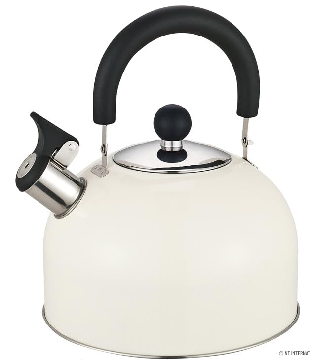 2.5L Stainless Steel Lightweight Whistling Kettle New (Cream)