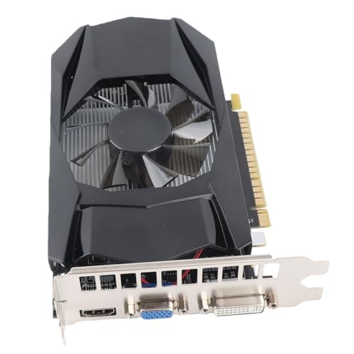 HD7670 Graphics Card, 4GB GDDR5 128bit PCIE X16 Desktop Gaming Graphics Card, 1000MHz Core Frequency, Support DirectX 11, Active Cooling Fan Control