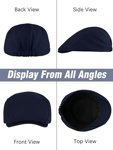 Lot De 2 Casquettes Denim Coton Homme Style Chauffeur Gatsby - Classique Vintage