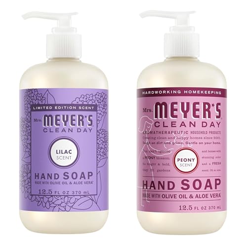 Image of Mrs. MEYER'S CLEAN DAY Hand Soap Variety Pack, 1 Peony, 1 Lilac, 2 CT