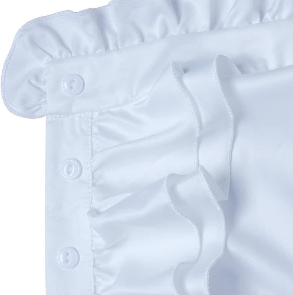 Women Victorian Gothic Ruffled Lotus High Neck Lace Lantern Long Sleeve Top Blouse Shirt - Image 5