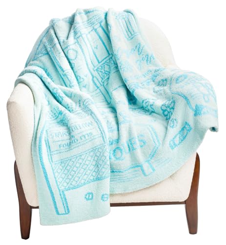 Image of Jay Franco Gilmore Girls Feather Knit Fluffy Throw Blanket - Stars Hallow Fuzzy Blanket Measures 50 x 60 inch - Super Soft Lightweight Bedding