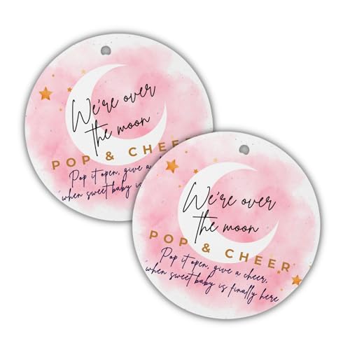 Étiquettes mini bouteille champagne Pop It 30 pièces à suspendre pour cadeaux invités