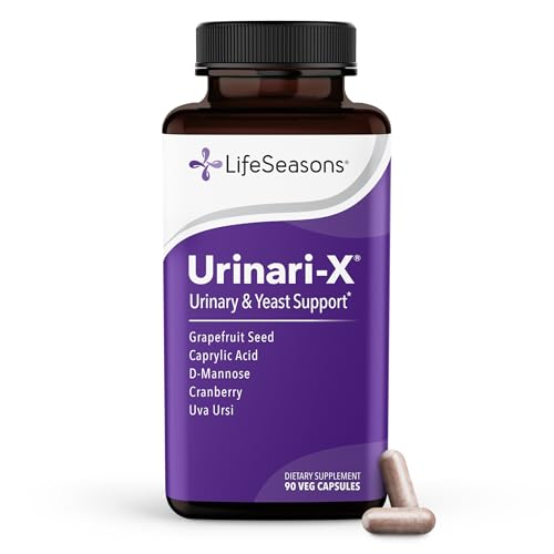 Urinari-X - Urinary Tract Support - Fast Acting UTI Relief - Vitamin Supplement for Healthy Bladder Function & Immunity - D-Mannose, Cranberry, Caprylic Acid, Uva Ursi & Grapefruit - 90 Capsules