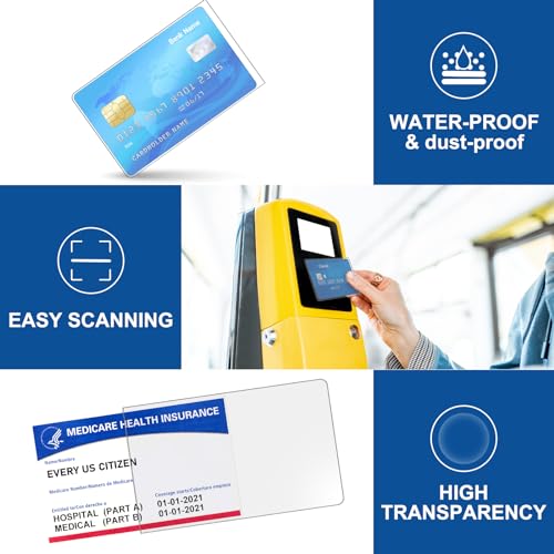 Pochettes de protection étanches en PVC pour protéger vos cartes de crédit et sécurité sociale