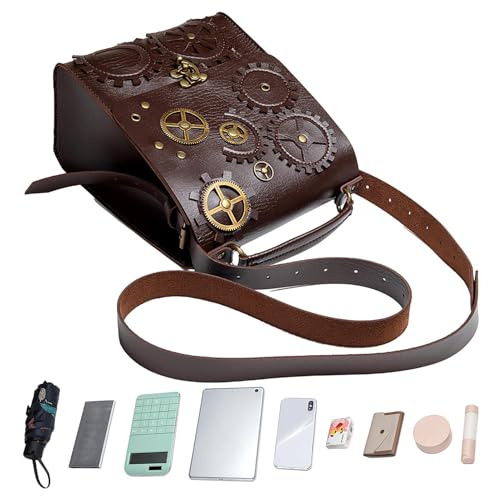 Sac à bandoulière Steampunk compact de 550 g pour ne plus chercher ses clés
