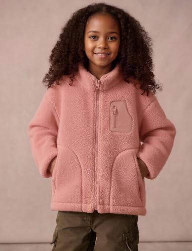 Happy Cherry Boys Girls Full Zip Soft Polar Fleece Jacket Outerwear Coat With Pockets3