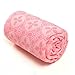 FytStycale Yoga Mat Towel Yoga Towel Comfortable Exercise Mat Soft Non Slip Grip Microfiber for Men Women Travel Home Gym Indoor Pilates, Pink