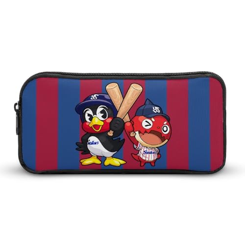 東京ヤクルトスワローズ文具ケース ペンケース 収納グッズ 筆箱 ペンバッグ 筆入れ 多機能 学用品収納 大容量軽量 伸縮性が良く、繰り返し使用可能 傷防止 防汚 掃除が簡単 いろいろな文房具を収納 オフィス小物 コスメバッグとして 男女兼用 携帯便利