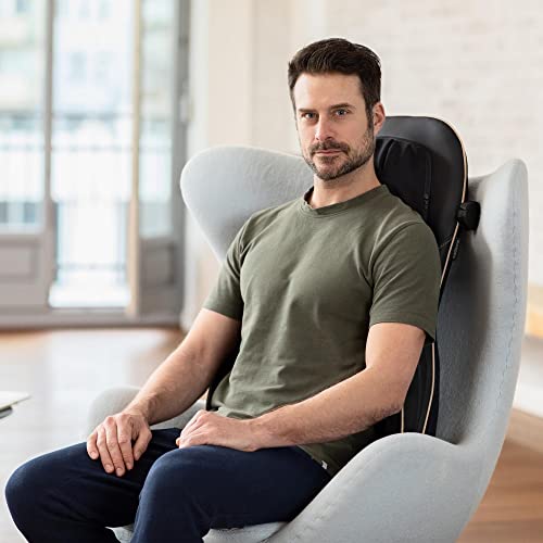 medisana MC 825 Shiatsu Massageauflage für Rücken und Nacken,Massagesitzauflage mit Akupressur,Nackenmassage,Wärmefunktion,3 Intensitäten, Rotlichtfunktion,mit Fernbedienung,Schwarz,1 Stück (1er Pack) - Image 4