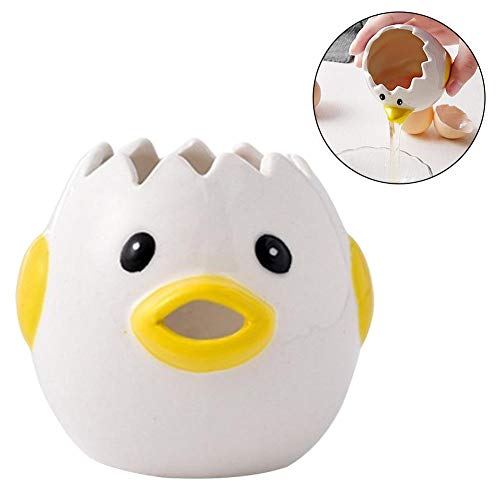Separador De Clara De Huevo, Separador De Clara De Yema De Huevo, Pollo De Dibujos Animados Lindo Estilo De Huevo Yema De Huevo De Cerámica Separador De Clara De Huevo Divisor De Filtro De Huevo Portá