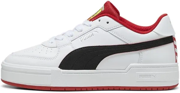 PUMA Men's Ferrari CA Pro Shoes, White-Black, 14