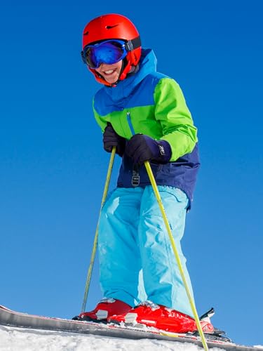 Image of Geyoga Kids Waterproof Winter Snow Ski Gloves for Boy Girl Outdoor Warm Thickening Snowboard Gloves