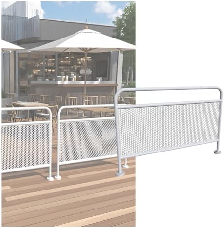 Outdoor Partition Screen - Decorative Protective Railing for Patio, Porch & Garden - Ideal for Cafes, Bakeries & Outdoor Spaces - Stylish Privacy Solution