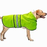 Dog Raincoat Waterproof Reflective Slicker - Lightweight Breathable Hooded Poncho Rain Coat Jacket w