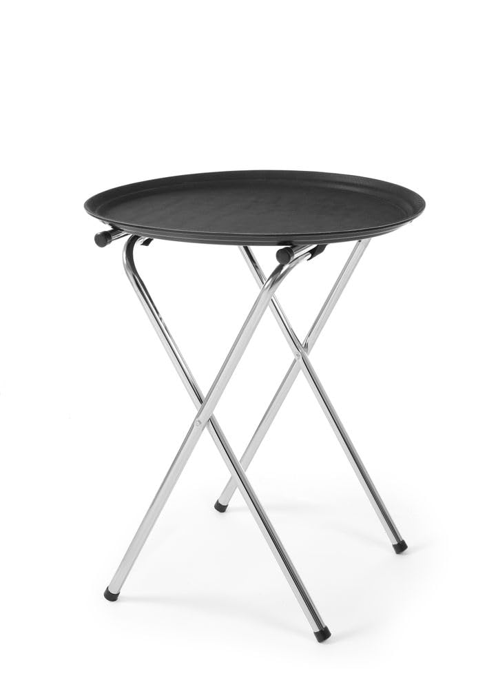 HENDI Plateau de Service Ovale XL, Surface antidérapante, 735x600x(H) 31mm, Noir, Fibre de Verre et Caoutchouc