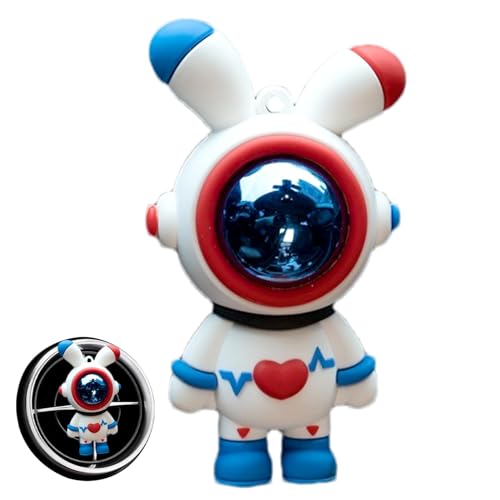 芳香剤 香水クリップ 宇宙飛行士型 エアベントクリップ 車の香水用 自動車用香水 エアコン吹き出し口アクセサリー 車 RV SUV トラック用