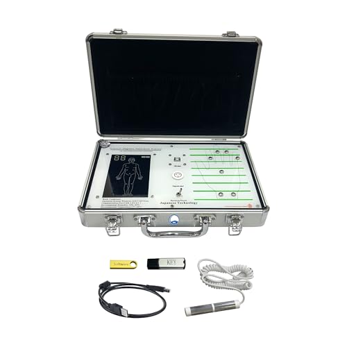 ARG Healthcare 30G Quantum (2 In 1) Body Analyzer Machine For Full Body Checkup Latest Japanese Technology Scanning with Rod or Palm Generate 64 Reports (Children, Men, Women) Work In Windows 10