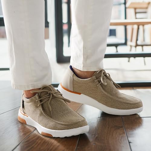 OrthoComfoot Men's Orthopedic Slip-On Loafers Walking Shoes: Comfortable Arch Support Shoes for Plantar Fasciitis Relief, Flat Feet Casual Work Orthotic Loafers for Foot and Heel Pain3