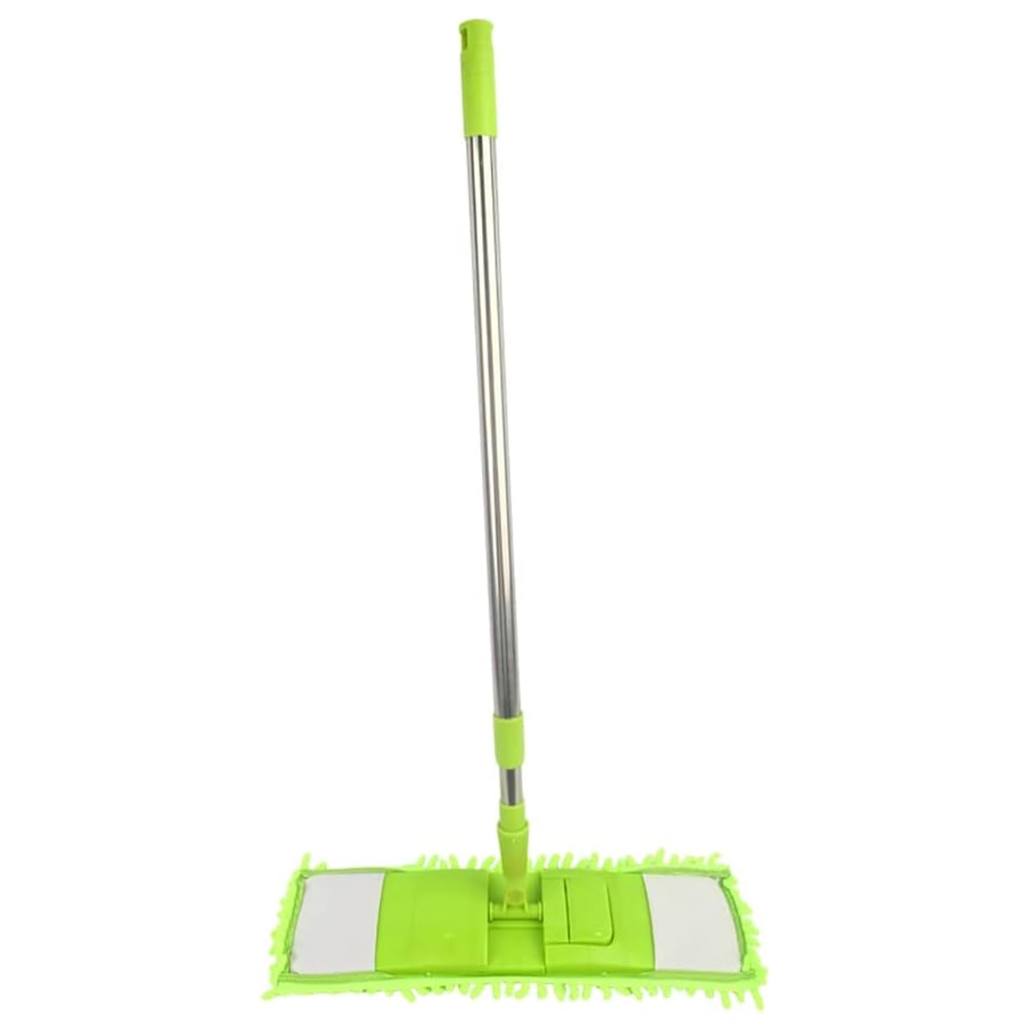 Kuber Industries Stainless Steel Microfiber Wiper for Floor Clearing|Hypoallergenic Chenille Microfiber Mop|Bsj-001|Green
