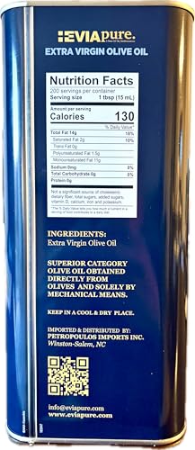 Evia Pure Aceite de Oliva Extra Virgen 3 Lata 3 L miniatura 2