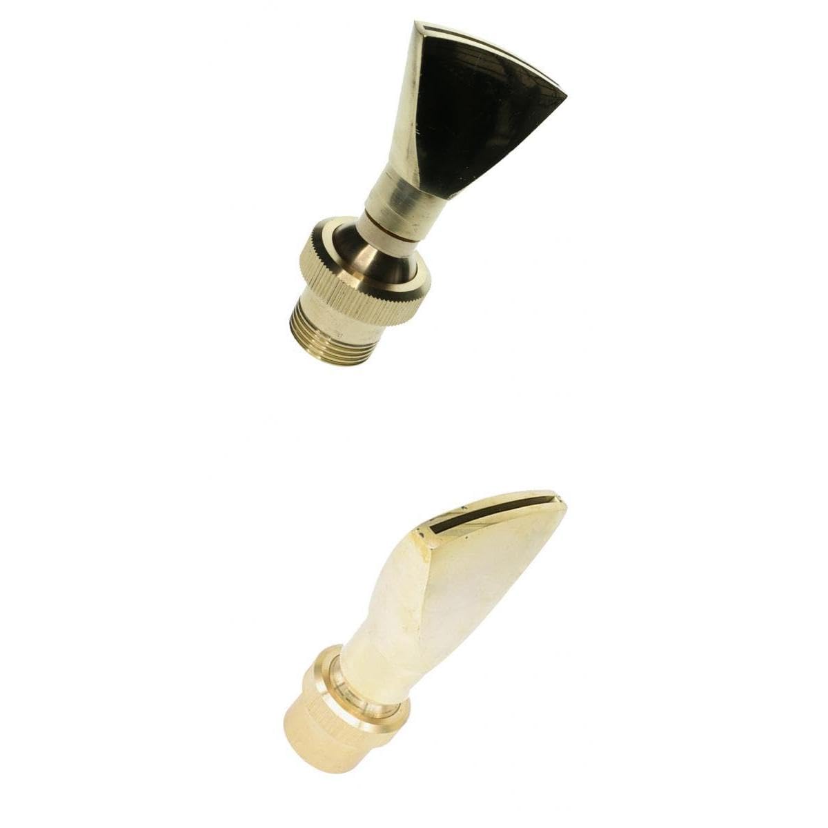 UJEAVETTE 2Pcs Brass Fan Shape Fountain Nozzle Spring Sprinkler Spray Head Pond Garden-picture-12
