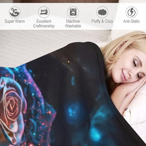 Manta rosa para cama sofá mantas de forro polar suave 140x180cm 6