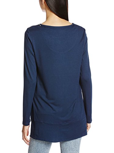 Desigual TS_LÍA Maglia a Maniche Lunghe, Blu (Navy...