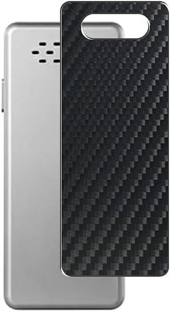 Vaxson 2-Pack Back Protector Film, compatible with DMM FreeTalk H01W, Black Carbon Fiber Guard Cover Skin [Not Tempered Glass/Not Front Screen Protectors]