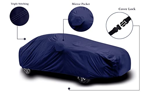 Image of All Accessories Waterproof Bike Body Cover Compatible with Hero Jazz Plus Model Prime Quality Dust Proof Rain Cover Protects from Sunlight | Navy
