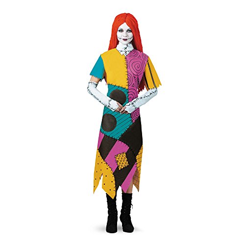 Disney womens Disguise the Nightmare Before Christmas Sally Classic adult sized costumes, Yellow Red Black Green, XL 18-20 US