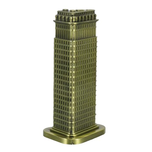 Homoyoyo Fuller Statue New York Landmark Building Replica Metal Model Souvenir Collectible for Home Desk Decoration Vintage Architectural Statue Desktop Building Ornament New York Souvenir Present