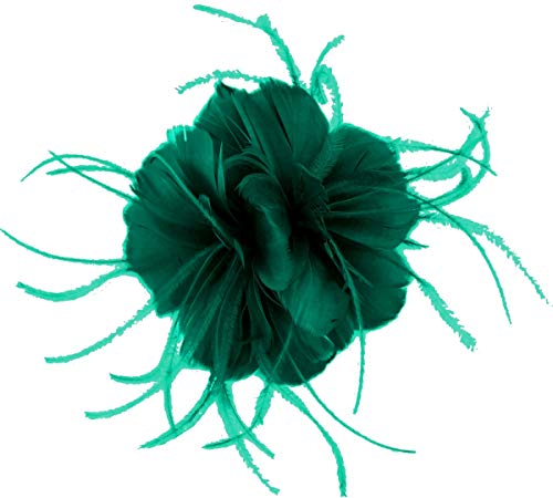 Bibi en plumes Failsworth Millinery turquoise en taille unique pour femme